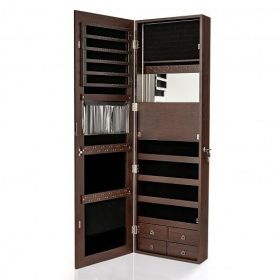 Multipurpose Storage Cabinet with 4 Drawers-Brown - Color: Brown