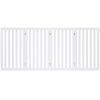 Folding 4-Panel Dog Gate Pet Fence in White Wood Finish